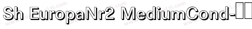 Sh EuropaNr2 MediumCond字体转换